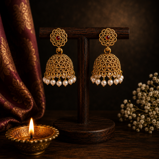 Hiranmayi Golden Jhumka
