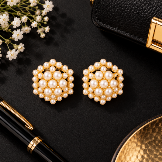Virelle White Studs