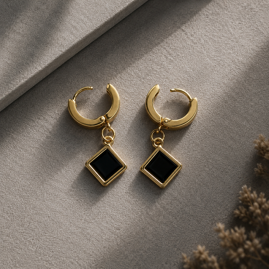 Nisha Golden Hoops