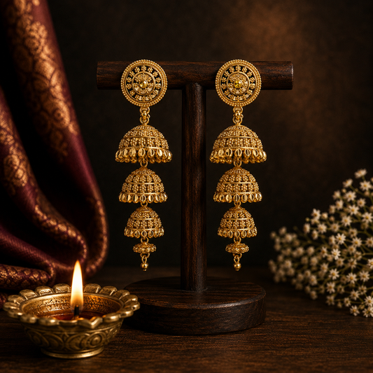 Ishani Golden Jhumka