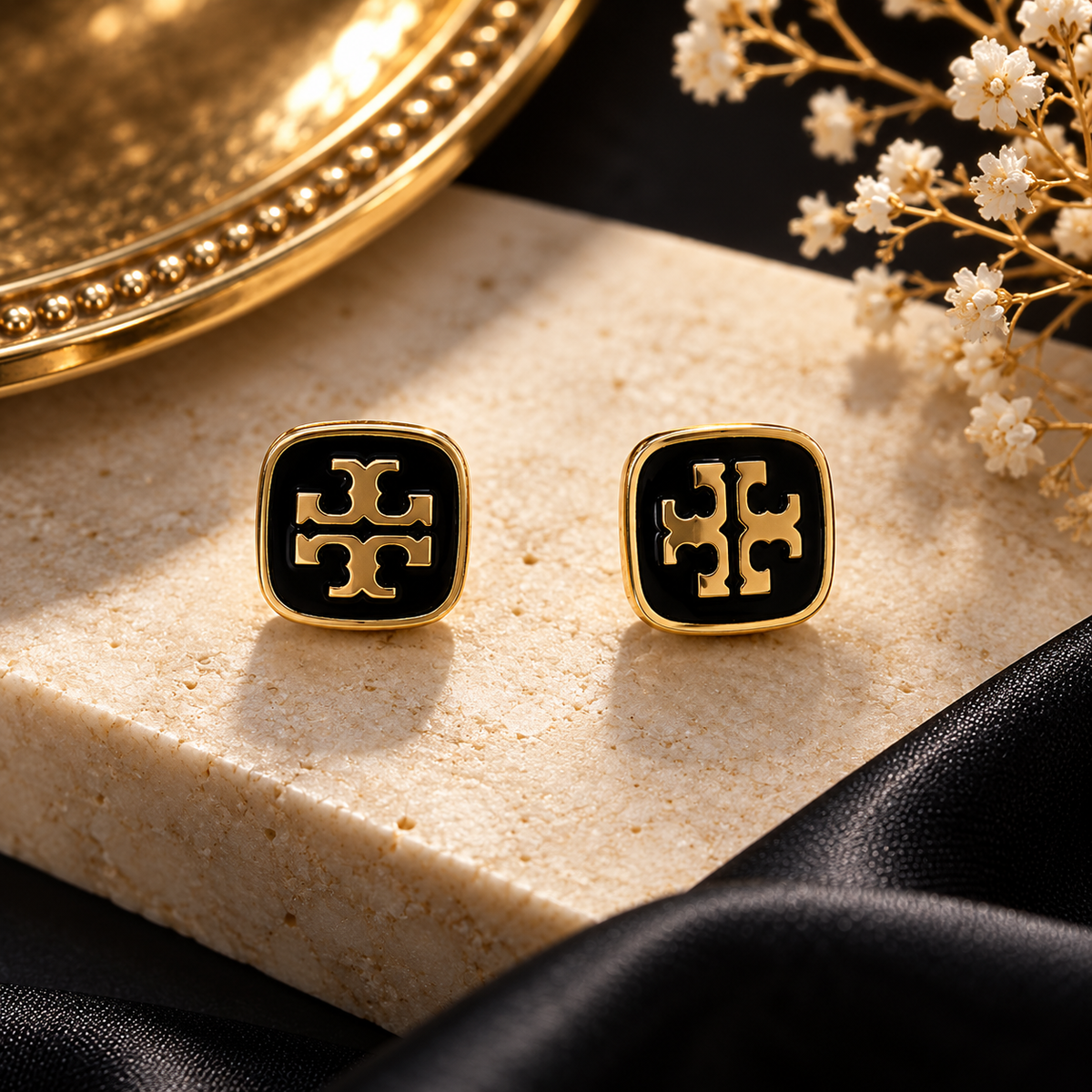 Viora Black Studs