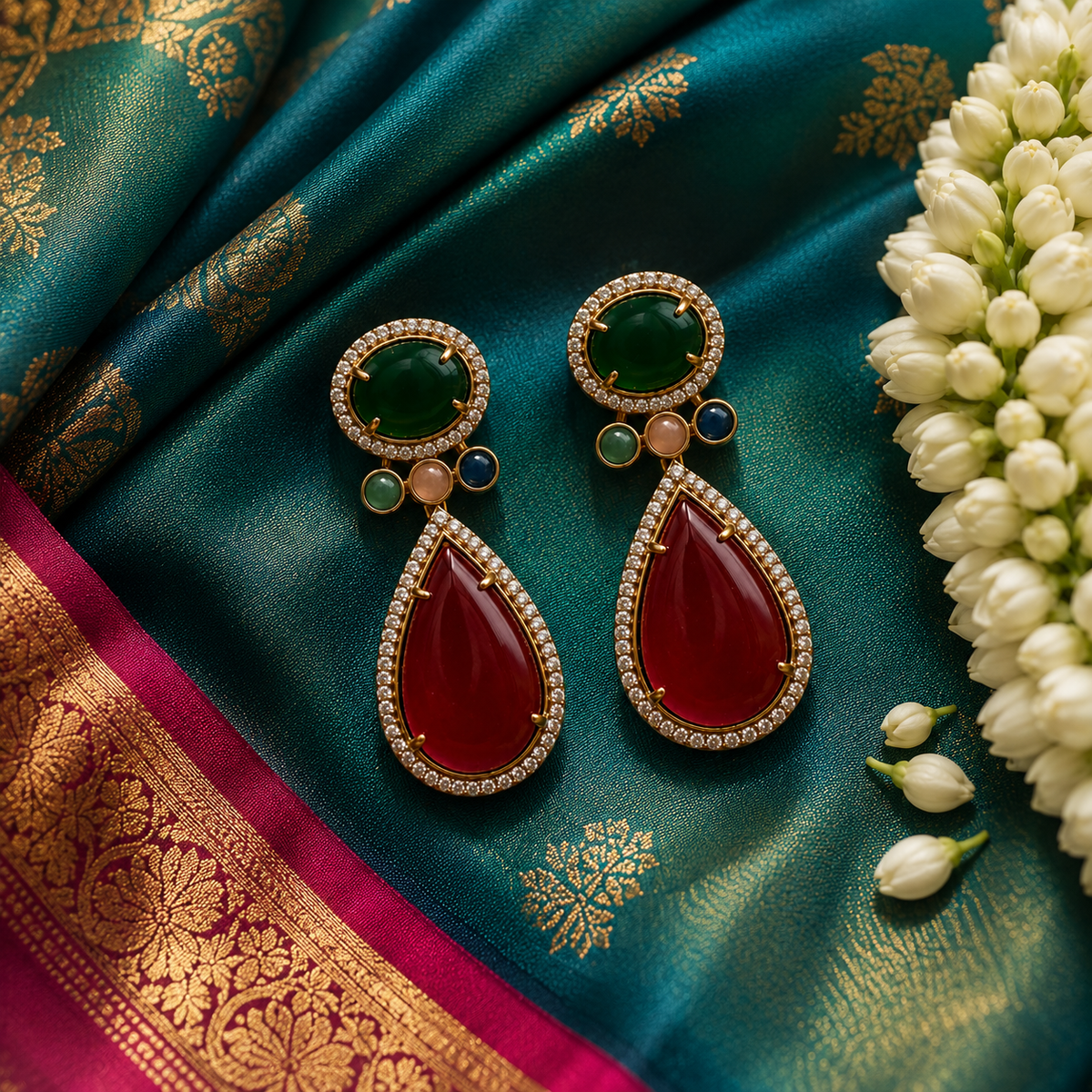 Mrinalini Multicolor Earrings