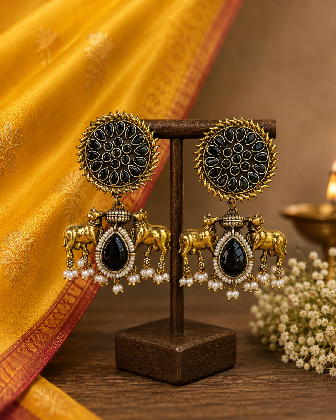 Revati Golden Heritage Earrings