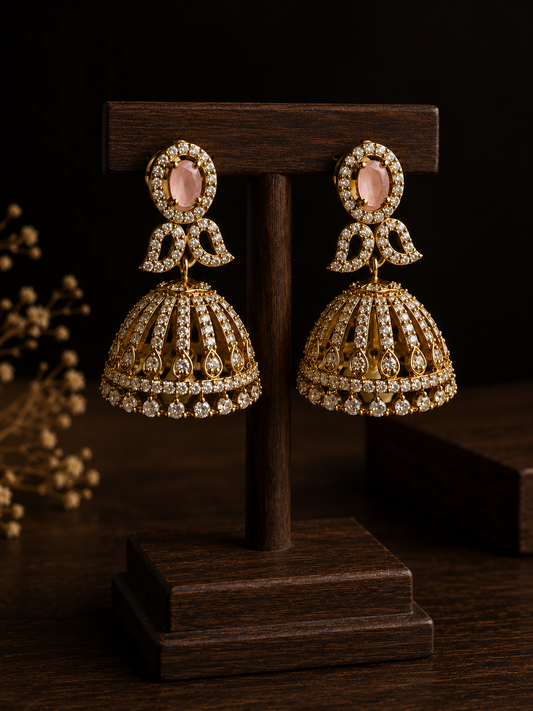 Zareeva Golden Jhumka