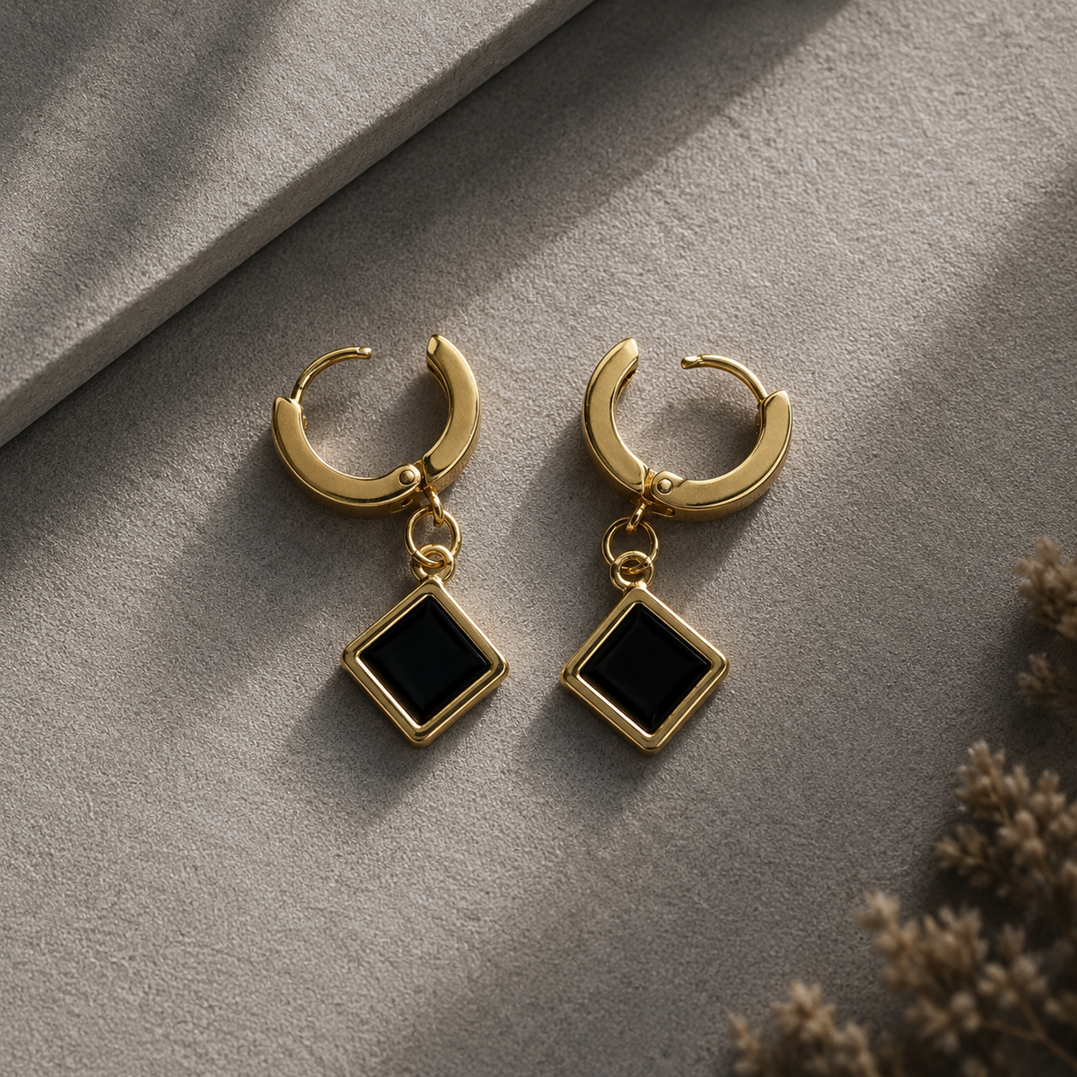 Nisha Golden Hoops