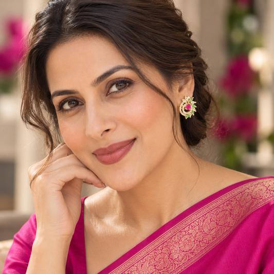 Multicolor Tanvi AD Studs