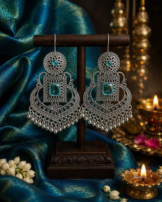 Neelika Oxidized Chandbaali