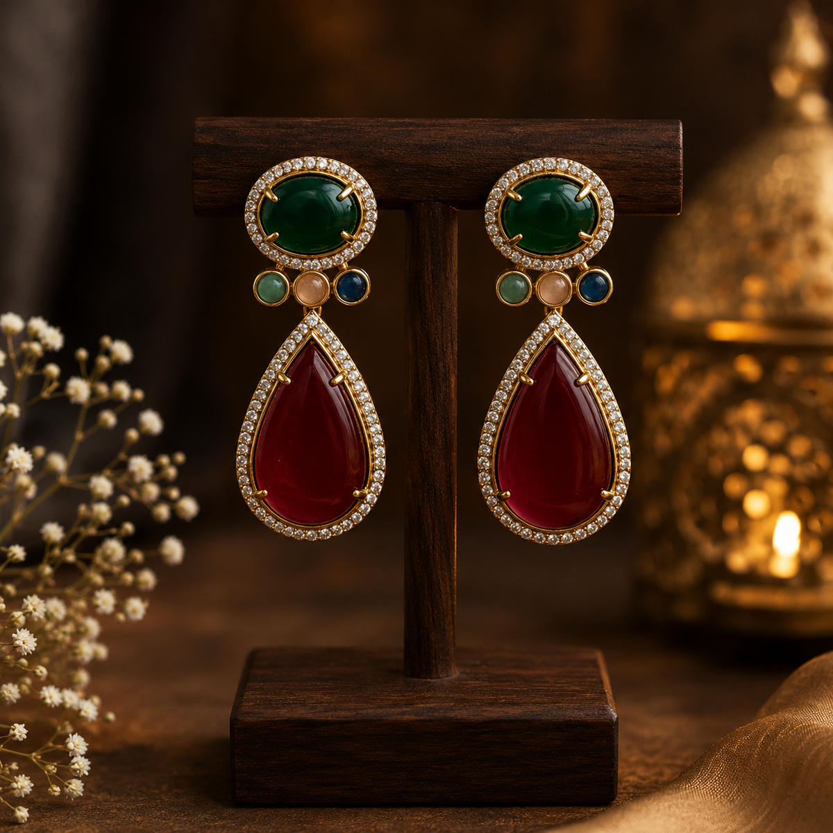 Mrinalini Multicolor Earrings