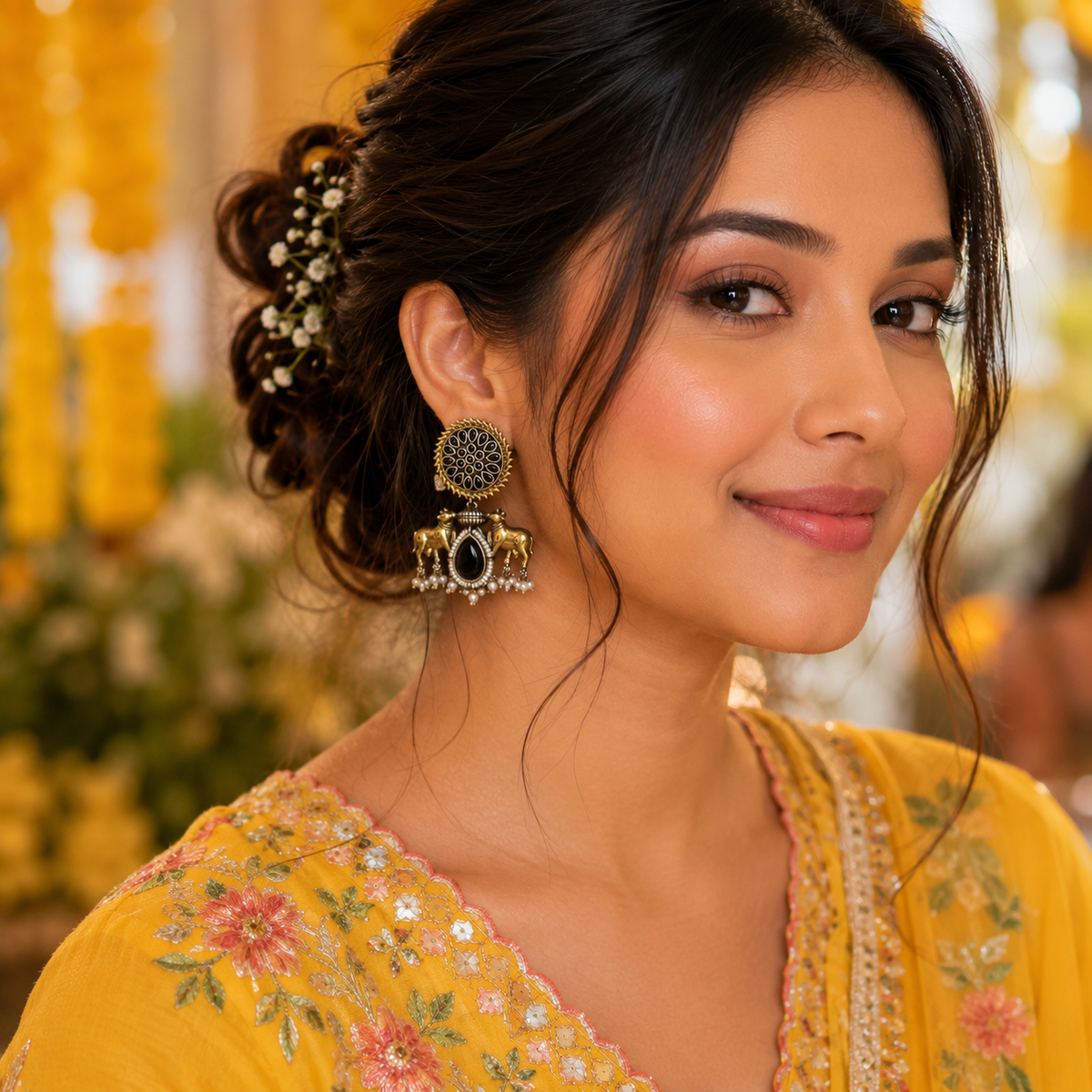 Revati Golden Heritage Earrings