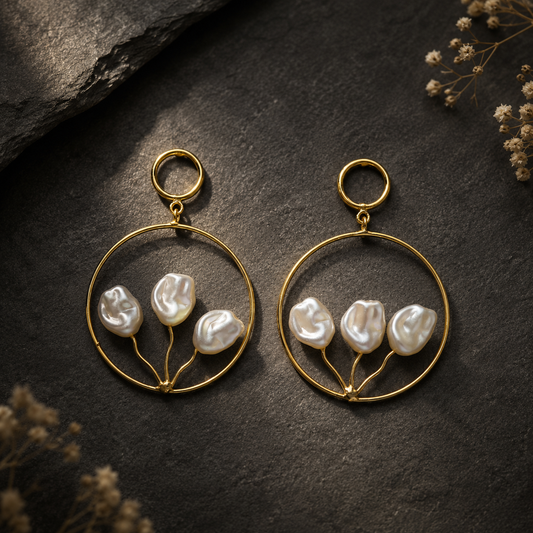 Odelia Pearl Earrings