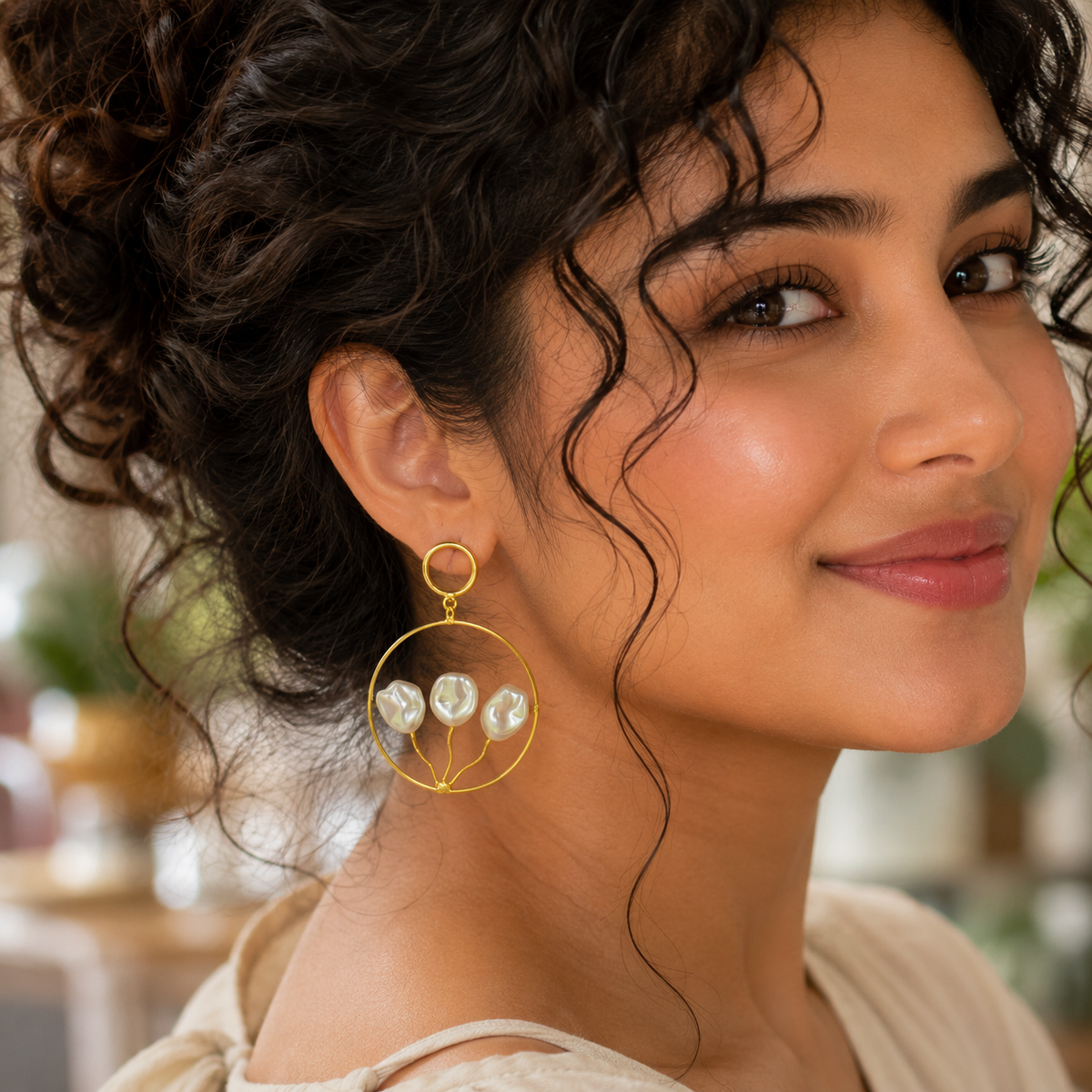 Odelia Pearl Earrings