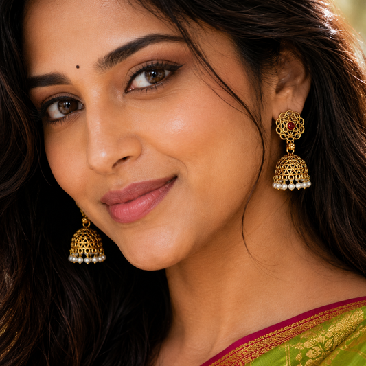 Hiranmayi Golden Jhumka