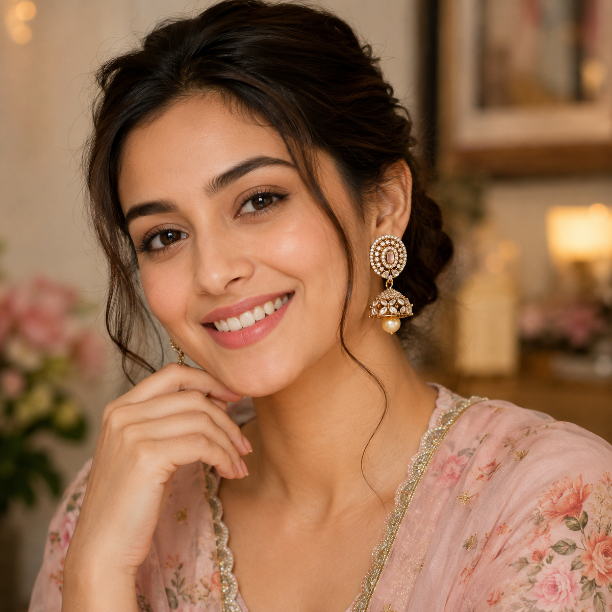 Elyra Golden Jhumka