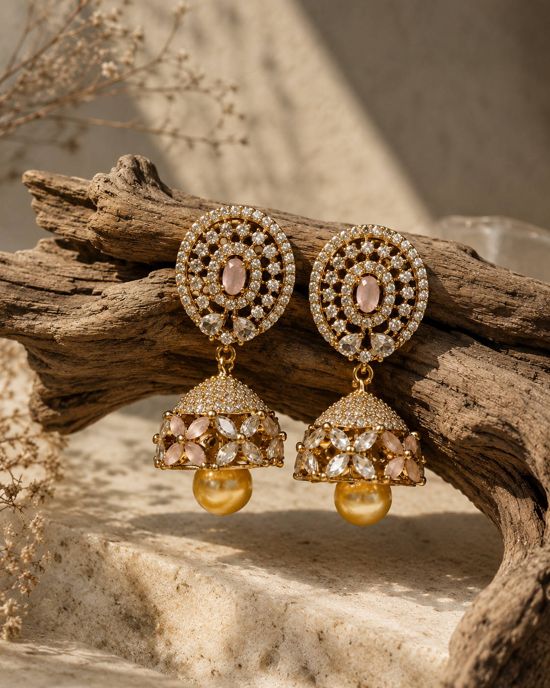 Elyra Golden Jhumka