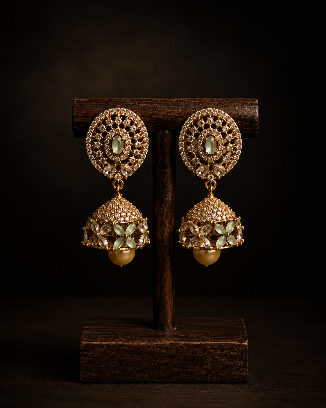 Elyra Golden Jhumka