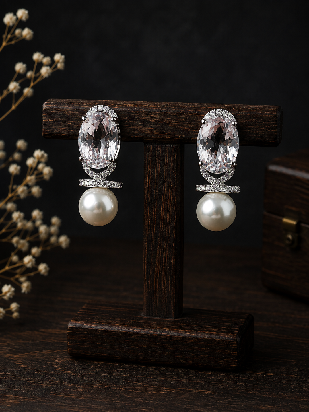 Lysara Silver Drop Earrings