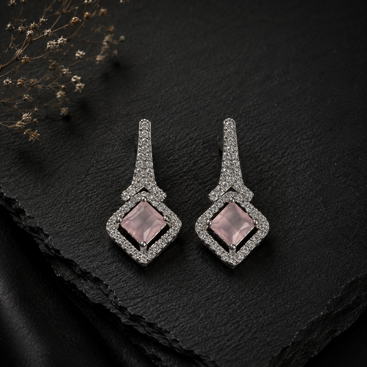 Liora Pink Drop Earrings