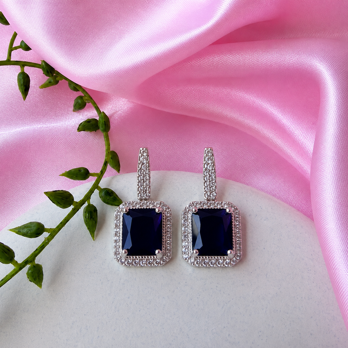Ava Purple Drop Earrings