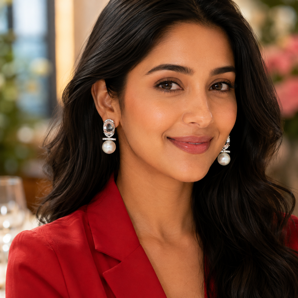 Lysara Silver Drop Earrings