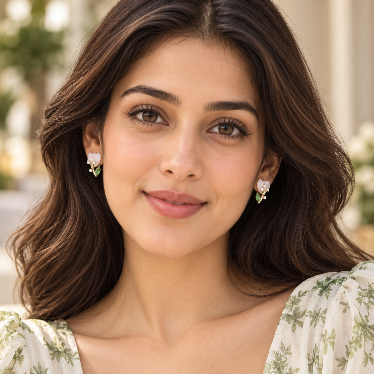 Multicolor Yuki Floral stud