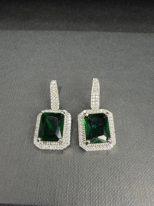 Elaris Green Drop Earrings