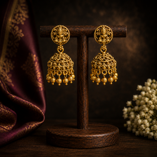 Vamika Golden Temple Jhumka