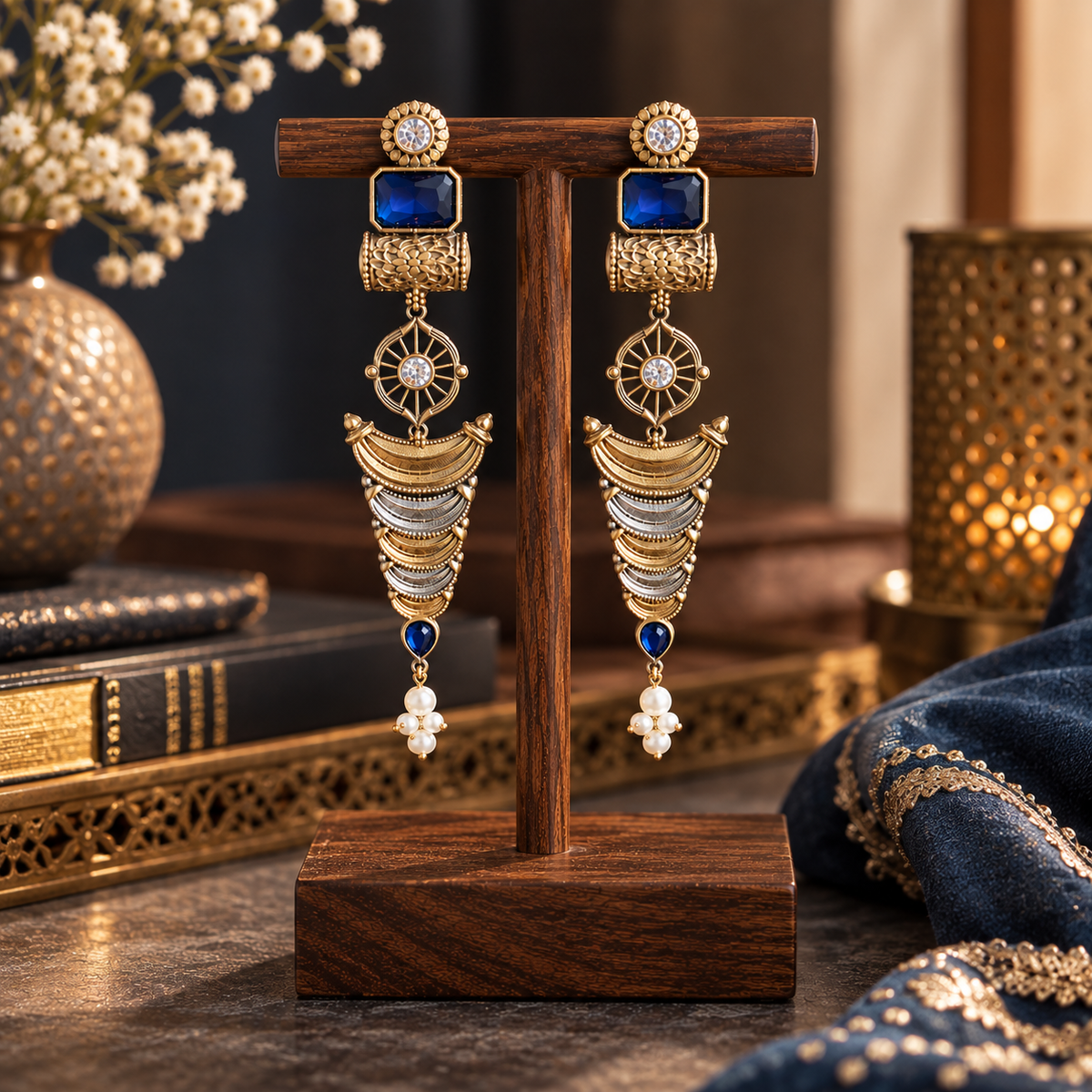Neira Dual Shade Danglers
