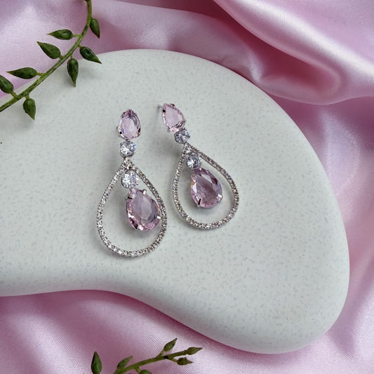 Seraphine Pink Danglers