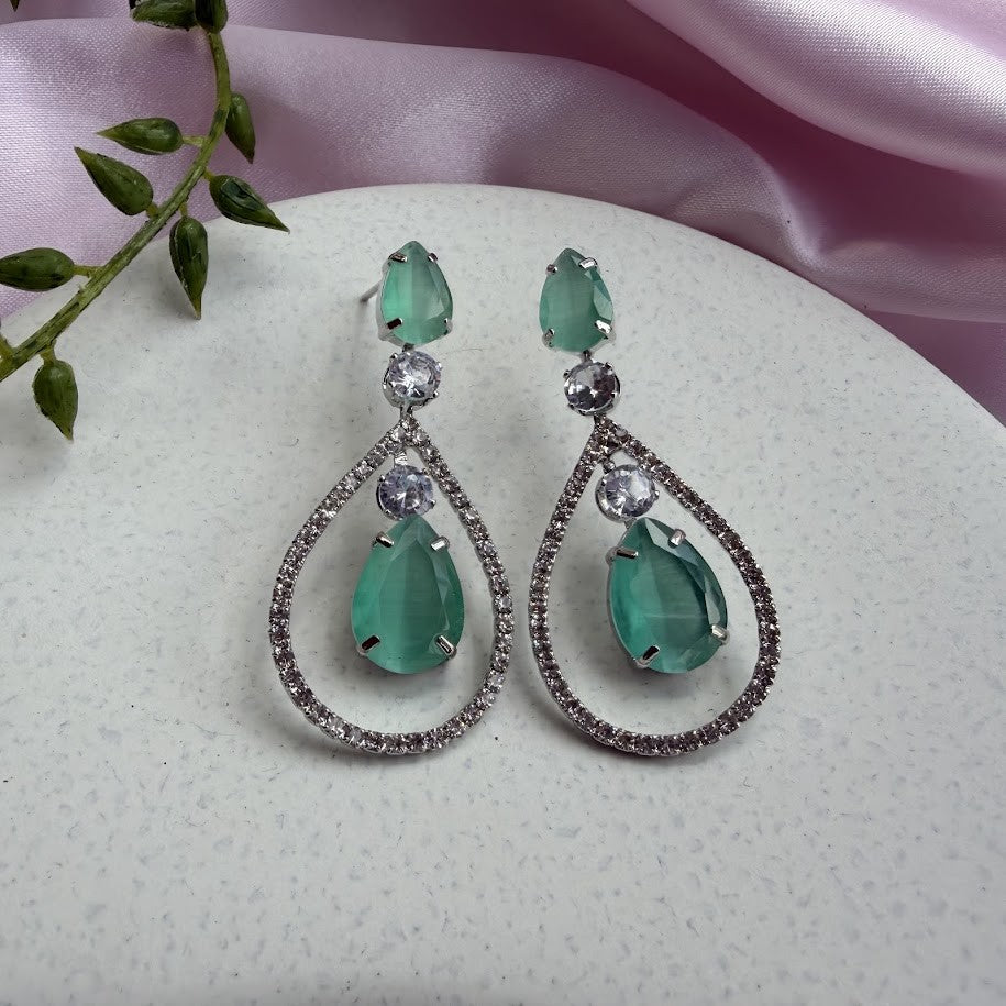Aurelia Green Danglers