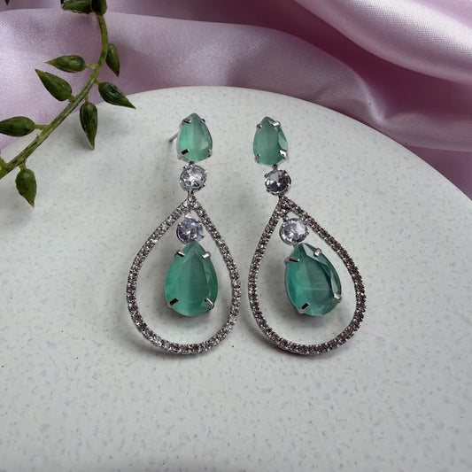 Aurelia Green Danglers